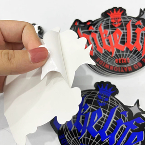 Biểu Tượng Tùy Chỉnh Vinyl In Dán Dính Bao Bì Nhãn Trang Trí Chết Cắt Cứng Dán Ánh Sáng Phim Tùy Chỉnh Màu Sắc Nụ Hôn Cắt - Product Image 4