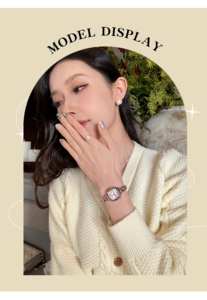 Reloj de Cuarzo de Lujo para <span class=keywords><strong>Mujer</strong></span>, Nuevo Modelo 2025, Correa de Acero en Forma de Barril, Resistente al Agua 3ATM, Reloj de Vestir para Dama - Product Image 6