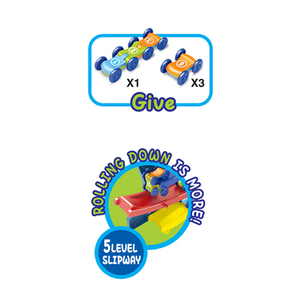 Educativi assemblare <span class=keywords><strong>garage</strong></span> slot di auto giocattolo pista cinque livello di scalo di alaggio fai da te vagone ferroviario per i bambini - Product Image 3