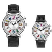 Nouvelle montre mécanique multifonctionnelle unique et créative à engrenages apparents, avec mouvement à heures sautantes et boîtier de mouvement apparent