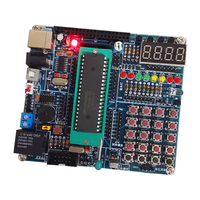 51 Kit Papan Pengembangan Mikrokontroler DIY, Modul Inti dan Komponen untuk Pembelajaran Penyolderan Kit Elektronik
