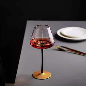 Verre à <span class=keywords><strong>vin</strong></span> <span class=keywords><strong>rouge</strong></span> rétro de luxe léger, avec anse noire anti-salissure et nœud papillon, en cristal de Bourgogne de haute qualité pour <span class=keywords><strong>vin</strong></span> blanc - Product Image 4