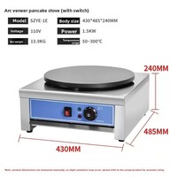 Crêpière et machine à gaufres - Équipement commercial pour la restauration rapide, idéal pour les food trucks et les stands de rue