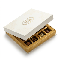 Luxuriöse Schokoladen-Geschenkbox mit Anpassbarer Schaumstoffeinlage, Offset-Logo-Prägung, Premium-Starrverpackung für Gourmet-Schokoladen