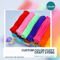 Tiges en chenille personnalisables de 30 cm pour loisirs créatifs, fil pelucheux pour fleurs DIY, artisanat fait main, vente en gros en vrac, couleur personnalisée