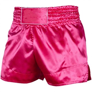 Shorts de Muay Thai en satin personnalisés de haute qualité avec logo, respirants, séchage rapide, pour hommes et femmes, vêtements d'arts martiaux, boxe personnalisée - Product Image 1
