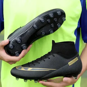 Chaussures de football FG personnalisables avec logo, nouvelle mode, respirantes, haut de gamme, pour intérieur/extérieur, pour hommes - Product Image 4