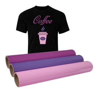 Bügeln auf Designer Einfach zu schneidende Marken übertragungs folien Wärme übertragung Druckbare Vinyl-Htv-Rolle PVC-Kleidung 15 Farben PET PU TPU High - Product Image 2