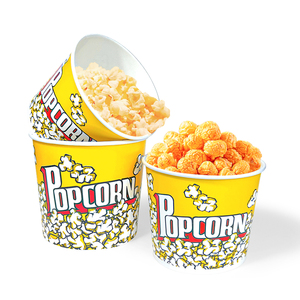 Gobelet en papier KFC <span class=keywords><strong>de</strong></span> grande taille avec logo personnalisé, 64 oz, 85 oz, 120 oz, gobelet en papier pour poulet frit, popcorn, seau avec couvercle - Product Image 6