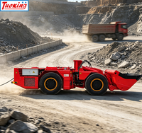 Chargeur minier électrique Tuoxing TC-200E 75KW, capacité nominale de 4 tonnes, volume de godet de 2 m³ pour une meilleure qualité de l'air souterrain et une économie d'énergie