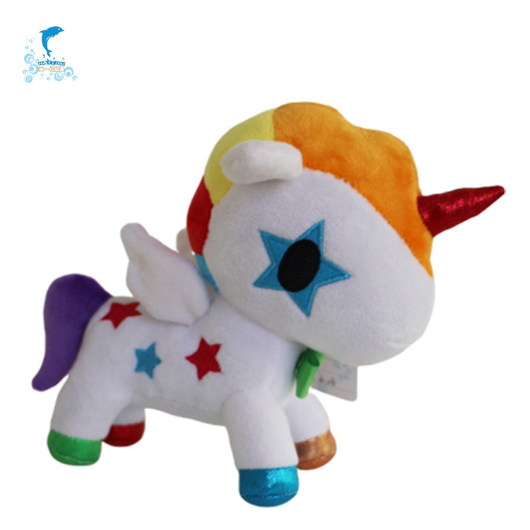 En gros Dessin Animé En Peluche Licorne Jouet Avec Enfants Encyclopédie Multifonction Personnalisation