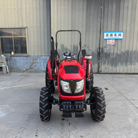 Tracteur agricole multifonctionnel 60hp 70hp 80hp avec direction hydraulique, moteur diesel, 4x4