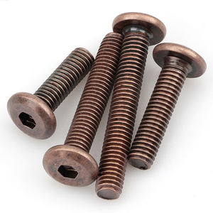 Vis décoratives chanfreinées hexagonales en Bronze rouge Boulons <span class=keywords><strong>de</strong></span> meubles <span class=keywords><strong>vintage</strong></span> pour chaise et table à tête plate Nouveau design antique M6 - Product Image 6