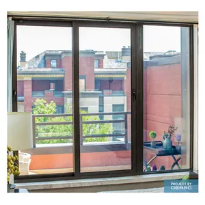 Cửa sổ trượt nhôm với khung màu Trắng Đen Xám tùy chỉnh cho nhà bếp của bạn không gian ngoài trời trong nhà