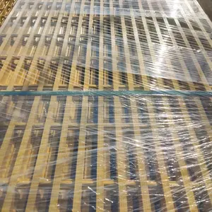 Caillebotis en fibre de verre composite haute résistance pour platelage en frp pultrudé solide pour panneaux de revêtement de sol