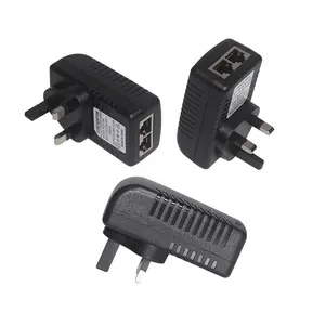 PSU 2 RJ45ตัวเมีย12V 24V 30W 48V 1A ตัวแยกเต้ารับหัวฉีด Dc แบบพาสซีฟ,ตัวแยกจ่ายไฟผ่านหัวฉีด Poe