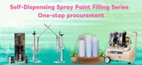 Machine de remplissage semi-automatique pour aérosols blancs – Équipement de conditionnement quantitatif pour peinture auto-émaillante et gaz