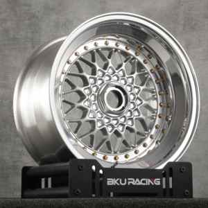 Juego de 3 Ruedas BKU 5x120 con Borde Triple Escalonado de 15 16 17 <span class=keywords><strong>18</strong></span> Pulgadas, Llantas de Aleación con Cara Plateada para <span class=keywords><strong>BMW</strong></span> M5 E30 <span class=keywords><strong>M3</strong></span> E34 <span class=keywords><strong>E36</strong></span> E46 E39 E32 - Product Image 1