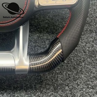 Volant sport en fibre de carbone pour Mercedes-Benz Classe C GLC GLE GLS W204 W205 W211 W213 W212 W222 EQA E550 G63 C63 AMG GT