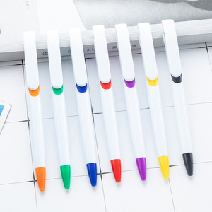 Venta al por mayor personalizado publicidad bolígrafo de plástico en blanco promocional prensa aceite bolígrafos para regalos - Product Image 2