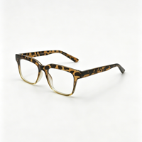 Montures de lunettes carrées vintage à motif écaille de tortue, lunettes optiques