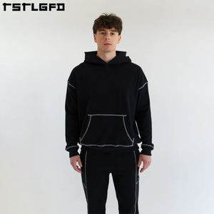 Sudadera con Capucha de Invierno Estilo Urbano, Personalizable, con Costuras Contratadas, 100% Algodón Orgánico, Tejido Grueso y Ecológico de Felpa Francesa - Product Image 3