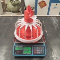 RS-12 Bac d'alimentation anti-poussée pour volailles, en plastique étanche, pour l'élevage de poulets de chair