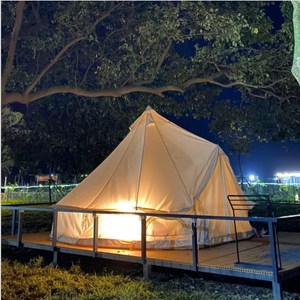 Villa de lona de algodón de 320gsm plegable para playa, tiendas de lujo para exteriores, hotel, lona, complejo turístico, <span class=keywords><strong>camping</strong></span> - Product Image 5