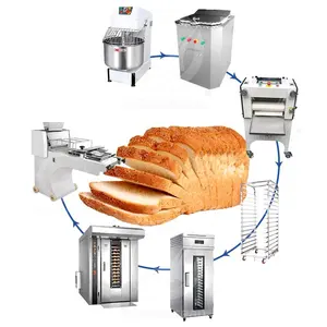 OCEAN Modern Bakery Equipment Complete Machine De Fabrication Du Pain Four Bread Plant Production Line