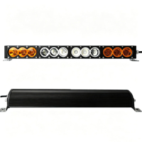 Nouvelle barre lumineuse LED tout-terrain 4x4 6-54 pouces, combiné spot/flood, blanc ambre, aluminium universel, 10-30V DC, étanche IP68