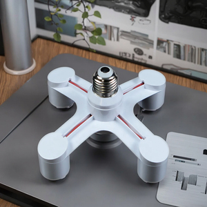 E27 1 đến 4 LED Đèn ổ cắm cắm bóng đèn Splitter Ổ cắm chuyển đổi kết nối - Product Image 4