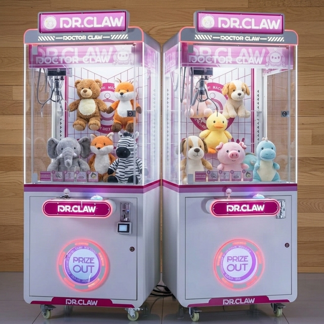 pink Japanese Cheap Mini Claw Machine With Bill Acceptor Custom Candy Claw Machine Arcade Toy Best Selling Novelty for Kids