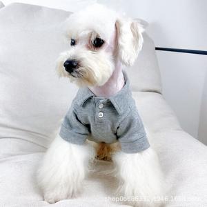 Camiseta de la marca POLO para mascotas, camiseta con cuello para perros pequeños y gatos, ropa para Teddy, <span class=keywords><strong>Schnauzer</strong></span> y gatos en primavera y otoño - Product Image 3