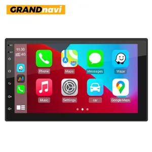 Grandnavi 7 дюймов двойной 2 Din стерео Android Dvd плеер Bt Универсальный головное устройство экран с Gps Мультимедийная Автомобильная магнитола