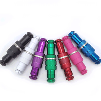 Adaptateur GX16 de longueur personnalisée 16 mm, connecteur aviation mâle-femelle 4P, prise métallique blanche brillante, étanche, adaptateur d'alimentation BNC 5A