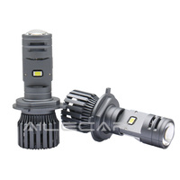 Phare de voiture Y25 42W Bi-LED H4 Mini avec température de couleur 6500K, état neuf, source de puce pour feux de croisement pour modèles de voitures