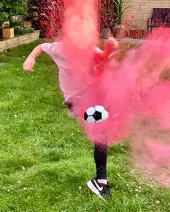 Heyha Groothandel Gender Onthult Pallone Calcio Gender Voetbal Blauw En Roze Poeder Kit Voor Baby Shower Feestartikelen