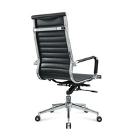 Chaise de bureau ergonomique en cuir, siège de salle de réunion, de réunion, siège de table, pour invités