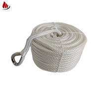Ligne d'amarrage marine en polyéthylène PE à double tressage haute résistance 6 mm 8 mm 10 mm 12 mm résistante aux intempéries pour l'ancrage des bateaux