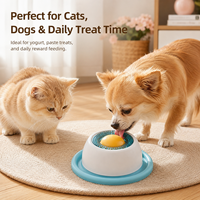 Gamelle anti-anxiété pour chien à alimentation lente, avec boule rotative pour le nettoyage de la langue, esthétique et antidérapante, pour soulager l'ennui (vente en gros)