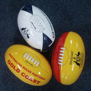 Palle da calcio in vera pelle in PVC palloni da Rugby palloni personalizzati con logo personalizzato 5 <span class=keywords><strong>regole</strong></span> australiane - Product Image 4