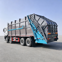 Camion compacteur de déchets SHACMAN Delong de 40 mètres cubes, fabriqué en Chine, camion à ordures hydraulique robuste pour les expositions