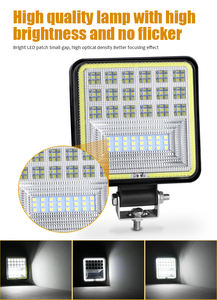 <span class=keywords><strong>Projecteur</strong></span> <span class=keywords><strong>LED</strong></span> carré 126W 42 12V 24V DRL, antibrouillard pour voiture, camion, SUV, 4WD, 4x4, bateau, VTT, Jeep, <span class=keywords><strong>tracteur</strong></span> - Product Image 6
