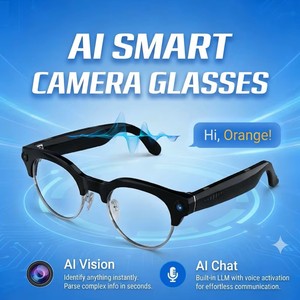 Nouvelles lunettes intelligentes V03-T8 avec photographie 8MP, enregistrement vidéo 1080P, appels Bluetooth, lecture de musique et traduction IA en temps réel, fonction EIS - Product Image 6