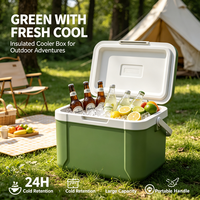 Glacière isotherme portable en plastique de 5 L avec conception étanche pour le camping, la conservation des boissons et du vin en extérieur - Écologique et réutilisable