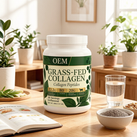 Collagène en poudre de bœuf nourri à l'herbe, marque distributeur, 1,47 lb (20 g de protéines), complément beauté, bienfaits antioxydants, naturel, pour adultes