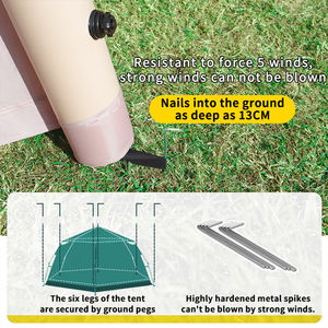 Luxury <b>Outdoor</b> Inflatable <b>Tent</b> 4 Post Easy Setup Waterproof - Product Image 2