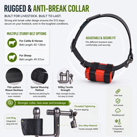 Rastreador GPS GSM de la Marca GUPTOMES, Resistente al Agua IP68, 4G de Alta Eficiencia, para Ganado, Ovejas, Caballos, Camellos, Control Remoto, Batería de 30000 mAh