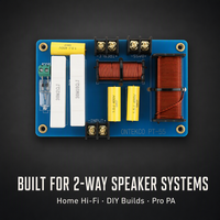 Répartiteur de fréquence audio HiFi PT55 en cuivre à deux voies, 12-15 pouces, 500-800W, 8 ohms, accessoires pour haut-parleurs