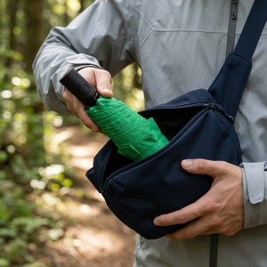 Compact Folding <b>Umbrella</b> Fully-<b>Automatic</b> Open Close Portable Travel Windproof Rain Sun Protection Stainless Steel Business Gifts - Product Image 4